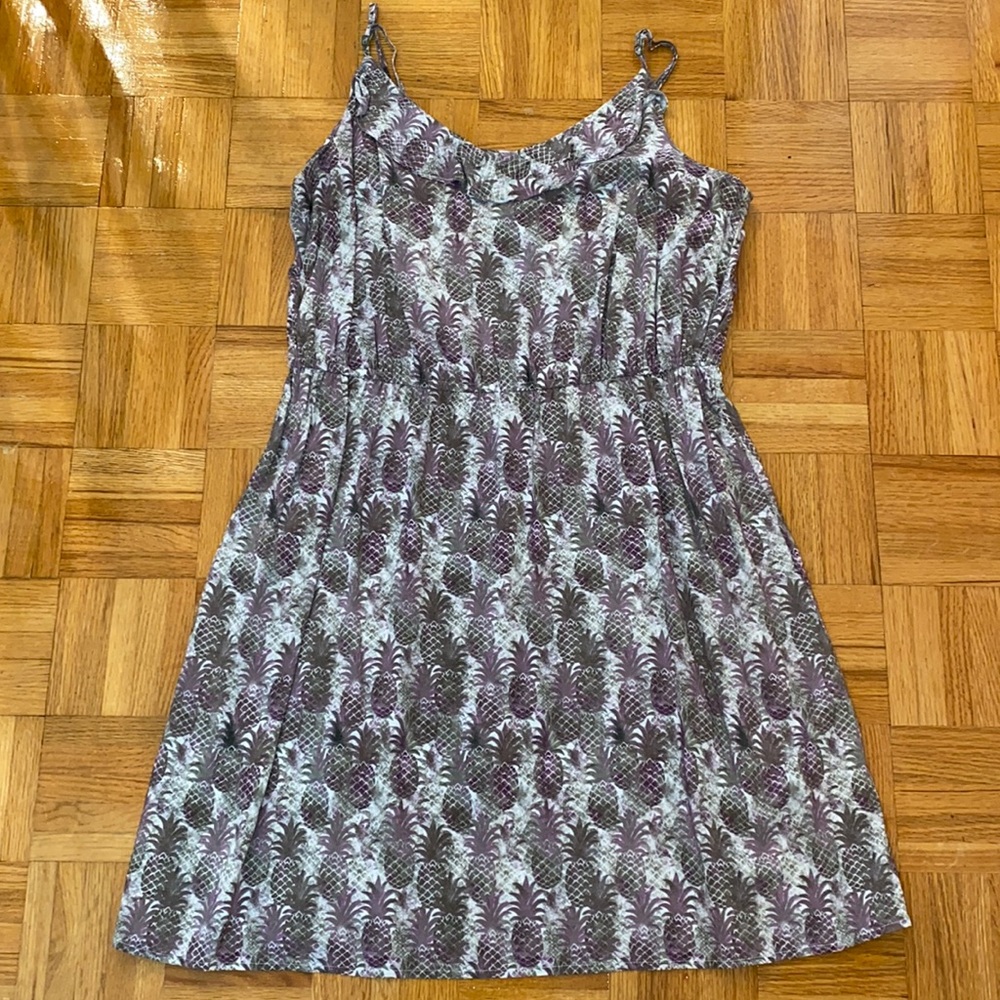 Summer pineapple print dress